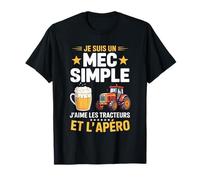 Agriculteur Tracteurs agricole Mec Fan De Tracteur Apéro T-Shirt