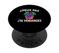 Agriculteur Vigneron Vendangeur Drole Idée J'Ai Vendanges PopSockets PopGrip Adhésif