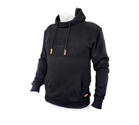 Agricultural Simulator Hoodie L 100% coton noir avec applications en cuir