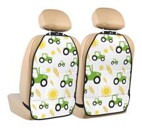 Agriculture au Tracteur,Lot de 2 Tapis de Protection pour siège arrière de Voiture, Organisateur de siège arrière Durable