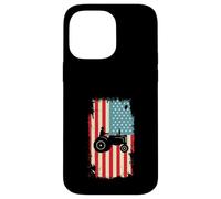 Agriculture de tracteurs de Drapeau américain Coque pour iPhone 14 Pro Max