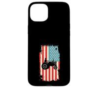 Agriculture de tracteurs de Drapeau américain Coque pour iPhone 15 Plus