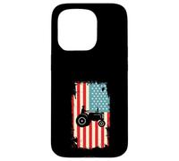 Agriculture de tracteurs de Drapeau américain Coque pour iPhone 15 Pro