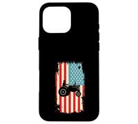Agriculture de tracteurs de Drapeau américain Coque pour iPhone 16 Pro Max