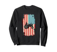 Agriculture de tracteurs de Drapeau américain Sweatshirt
