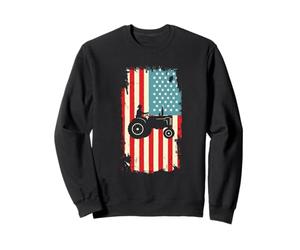 Agriculture de tracteurs de Drapeau américain Sweatshirt
