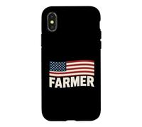 Agriculture Patriotique du Drapeau américain Coque pour iPhone X/XS