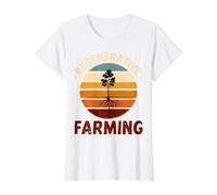 Agriculture régénérative Durable T-Shirt Graphique avec Valeur, Femme, Blanc, S