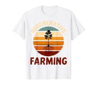 Agriculture régénérative Durable T-Shirt Graphique avec Valeur, Homme, Blanc, L