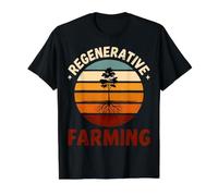 Agriculture régénérative Durable T-Shirt Graphique avec Valeur, Homme, Noir, L