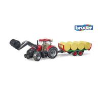 Agriculture Tracteur Case Ih Optum 300 Cvx Fourche Et Remorque À Balles