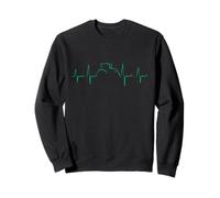 Agriculture Tracteur Coeur battant Cadeau Ferme Trekker Sweatshirt