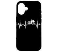 Agriculture Tracteur Fréquence Cardiaque Paysan Coque pour iPhone 16