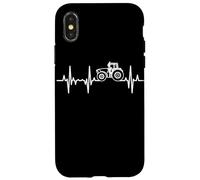 Agriculture Tracteur Fréquence Cardiaque Paysan Coque pour iPhone X/XS