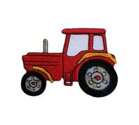 agriculture tracteur mignon Rouge fer à repasser coudre sur brodé Patch