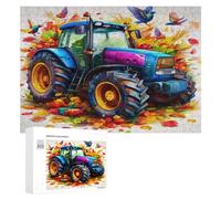 Agriculture Tracteur Vintage Puzzles 300 Pièces Educa Qualité Supérieure Vie Rurale Jeu D'Intelligence Éducatif pour Famille Vision 3D Relaxation Artistique 300 PCS