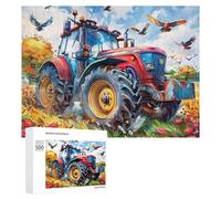 Agriculture Vintage Tracto Puzzles 500 Pièces Educa Art Vie Rurale Relaxation & Décoration Intérieure Challenge pour Famille Assemblage Amusant Qualité Supérieure 500 PCS
