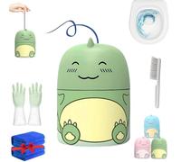 Agriculturi Toilet Cleaner,Totaladdly Toilet Cleaner,Cute Dinosaur-Shaped Toilets Bowl Cleaners Bottle,Bathroom Toilets Tank Cleaners With Carrying Rope,Three Fragrances For 90 Days (Jasmine)