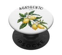 Agrigento Sicile Lemon Art Italian Fruit Sicilia Vintage PopSockets PopGrip Adhésif