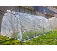 Agrimec Serre tunnel en acier galvanisé et polyéthylène 200 µ - MS 6 m² - MS2X3/1,5