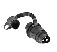 AGRISHOP 1 pièce Fiche Remorque 3broches 12v,Fiche Attelage 3 pin Mâle pour Agricole Véhicule,Voiture Porte-vélo,Prise d'attelage Male