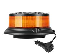 AGRISHOP 12/24V LED Gyrophare Magnetique,Gyrophare led Orange Agricole Tracteur Voiture,36W Orange LED Clignotante Magnétique,36LEDS Ornage d'Urgence Avertissement Amber Strobe pour Chariot Élévateur