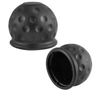 AGRISHOP 2X Cache Boule Attelage Caoutchouc Φ50mm Noir Couvercle de Boule D'attelage