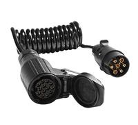 AGRISHOP Câble Extension de Remorque,Rallonge Remorque 7 vers 13 Broches 12v 1.8m,Faisceau Câble Adaptateur Remorque Précâblé mit Prise 7 Broche Male et 13 Broche Femelle, Convertisseur 7 vers 13