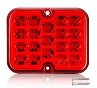 AGRISHOP Feu Antibrouillard Rouge LED 12/24v Imperméable 1x Brouillard de Remorque Feux pour Tracteur Voiture Caravane