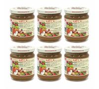 Agritur - Compote de pomme, noix et cannelle bio, sans sucres ajoutés, uniquement les sucres des fruits, naturelle, idéale pour le petit-déjeuner/le goûter, lot de 6×210 g