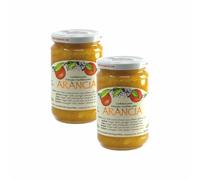 Agritur - Confiture Extra Biologique d’Orange Classic Bio, 60% de fruits, avec sucre de canne et pectine, naturelle et savoureuse, idéale pour le petit-déjeuner, lot de 2x330 g