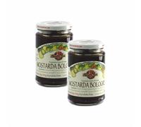 Agritur - Préparation à base de fruits bio Mostarda Bolognese, avec sucre de canne, naturelle et savoureuse, idéale pour le petit-déjeuner, lot 3x360 g