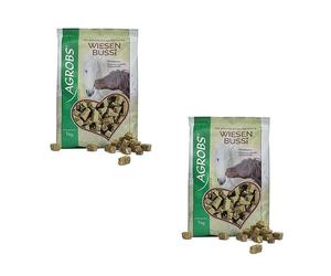 Agrobs WiesenBussi - Lot de 2 x 1 kg - Complément alimentaire pour chevaux - Base d'herbes et d'herbes de qualité supérieure - Sans exhausteur de goût ni additifs artificiels
