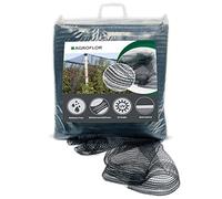 AGROFLOR® Filets paragrêle, Taille 3 x 6 m, Noir - Filet Robuste pour la Protection des Fruits, légumes, Plantes et véhicules. Clips de Montage Inclus.