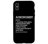 Agronomiste Définition du Travail Agronomie drôle personnalisée Coque pour iPhone X/XS