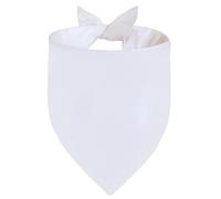 Agroon Lot de 2 bandanas vierges blancs pour chien, grande écharpe en coton solide à faire soi-même, bavoirs triangulaires réversibles durables pour chiot, animal de compagnie, idée cadeau