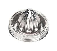 Agrumes Reamer for Wide Mouth Mason Jar, couvercle de jus de pot Mason,Couvercle de presse-agrumes en acier inoxydable Poignée Agrume - Presse-agrumes manuel Citron Bouchon de bouteille étanche pour