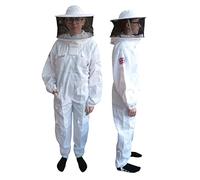 AGS Apiculteur rond en coton pour enfants - Costume d'apiculture professionnel pour enfants - Combinaison de protection pour enfants (taille M)