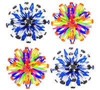 Agsixzlan 4 PCS pliant pliant un jouet de balle de respiration magique extensible pour les enfants de 1 2 ans et plus les filles gar ons fidget l