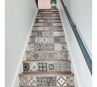 AGSYFFD Autocollant d'escalier 3D autocollant de contremarche d'escalier autocollant amovible papier peint mural maison décor à la maison (39.4"L x 7"W x 13 PCS)