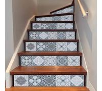 AGSYFFD Autocollant d'escalier 3D autocollant de contremarche d'escalier autocollant amovible papier peint mural maison décor à la maison (39.4"L x 7"W x 13 PCS)