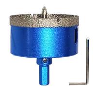 AGSYFFD Scie Cloche Diamant 65 mm avec Foret Guidage Central à Queue Triangulaire - Pour Carrelage, Céramique, Verre, Granit, Marbre - Haute Précision & Longévité