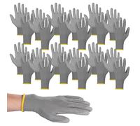 AGT 12 paires de gants de travail enduits de PU - taille M / 8