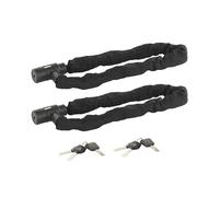 AGT 2 antivols à chaîne renforcée 10 mm pour moto/vélo - 95 cm