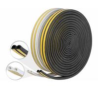 AGT 2 bandes d'étanchéité profilées, 4x 8 m, autocollantes, blanches & noires