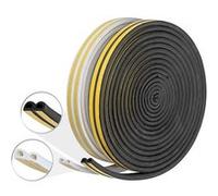 AGT 2 bandes d'étanchéité profilées, 4x 8 m, autocollantes, blanches & noires