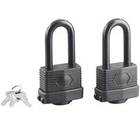 AGT : 2 cadenas à anse XXL avec 3 clés, IP44 G