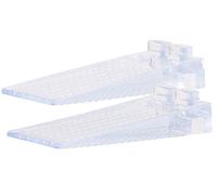 Lot de 2 cale-portes transparents empilables, 8,7 cm G