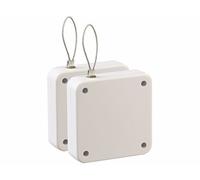 AGT Ferme-portes automatiques 2 pièces avec cordon coulissant, coloris blanc