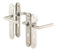 AGT Poignées de porte à plaque longue en acier inoxydable Lot de 2